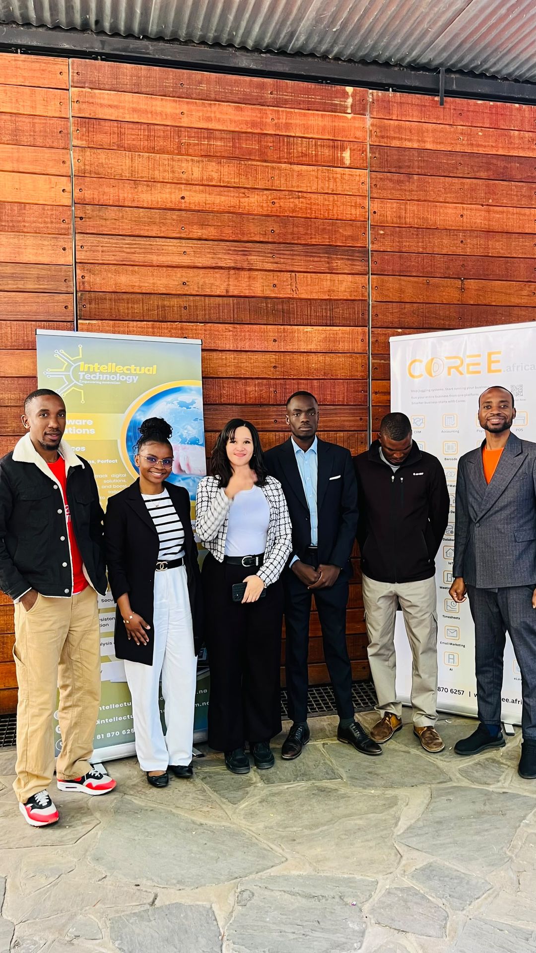 African business leaders exchanging ideas at the Coree Business Show